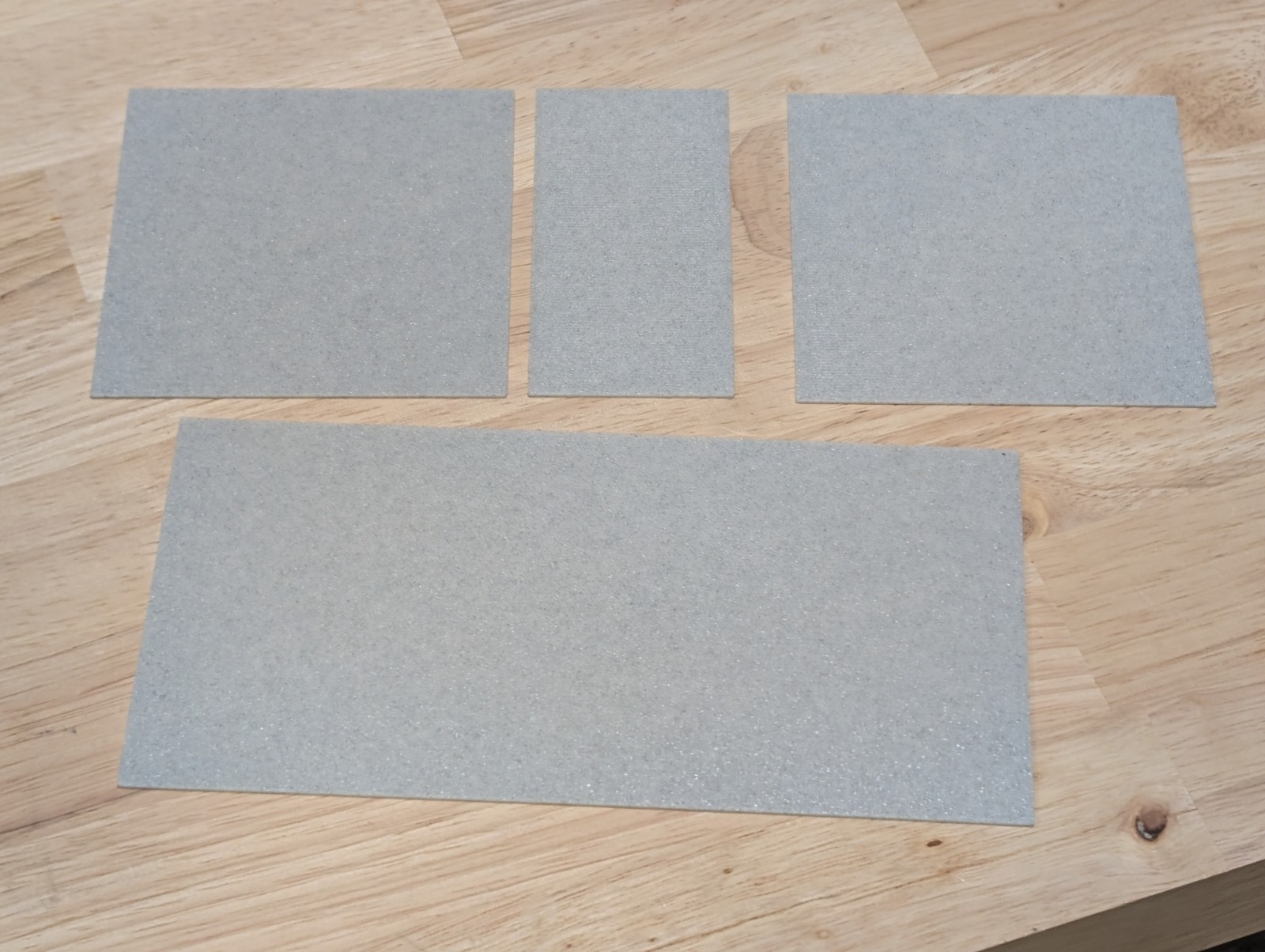 MRG RoadWayz - N Scale Road System - Concrete Lots 2x4", 4"x4", 4x8" 1mm Thick