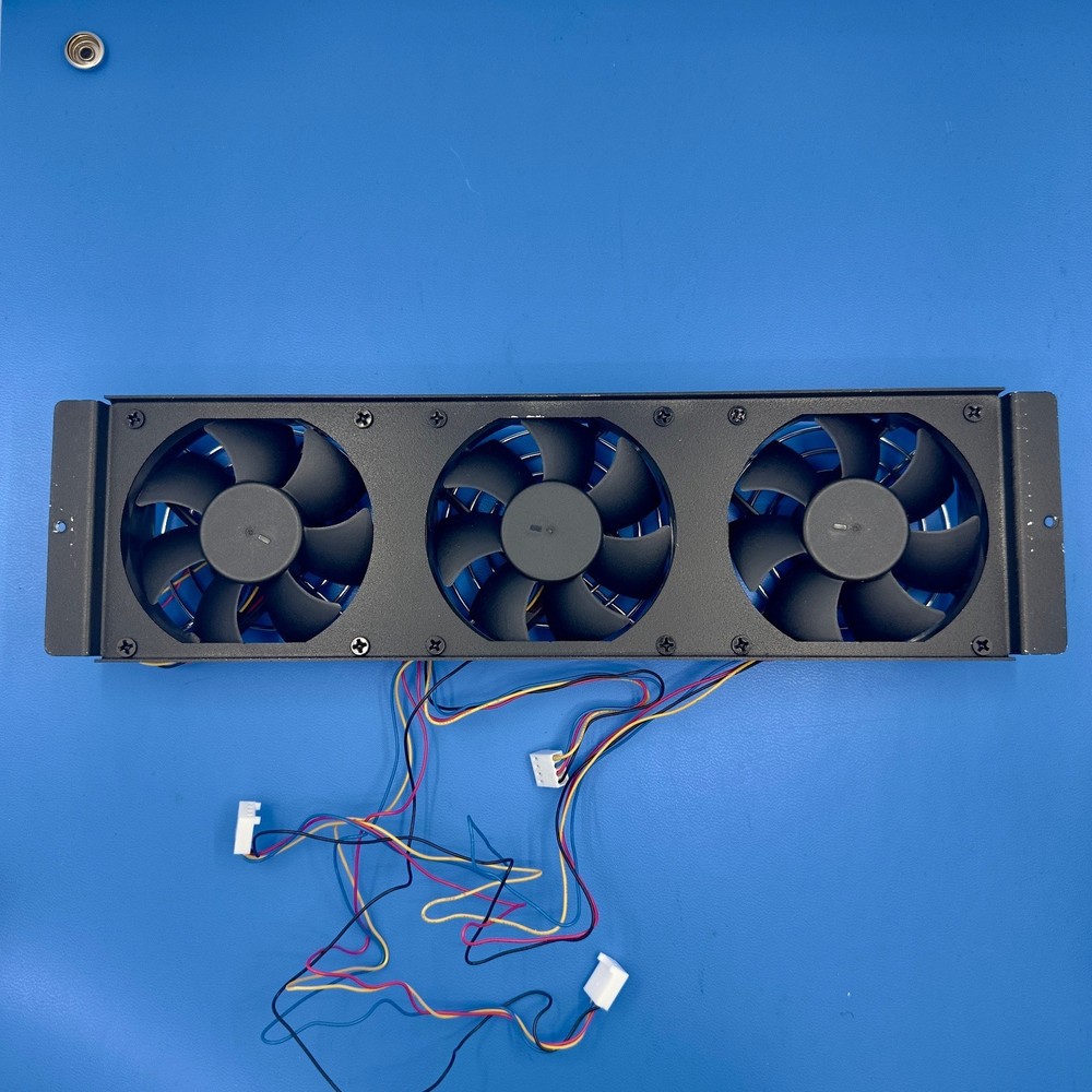 2U 12" Short Depth Rackmount Server Case w/ Triple 80mm Fan Assembly