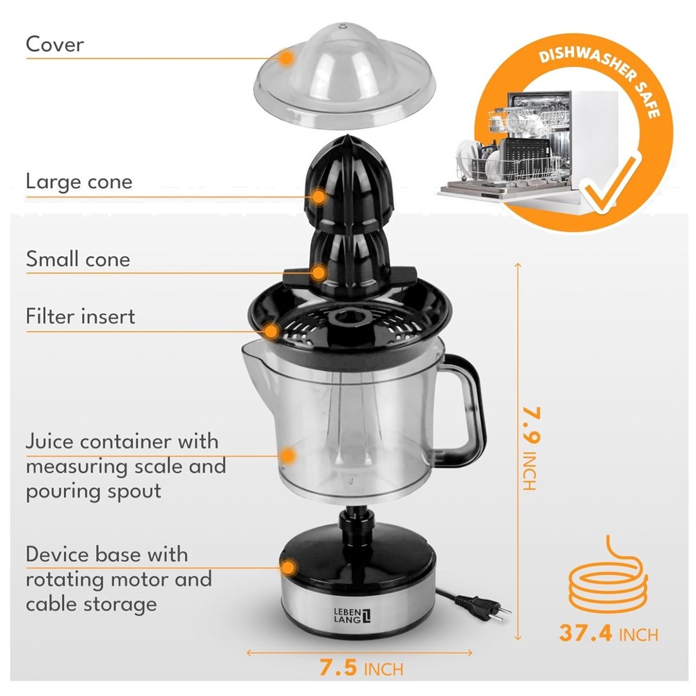 Juicers Exprimidor De Naranjas - 24oz Lemon Squeezer