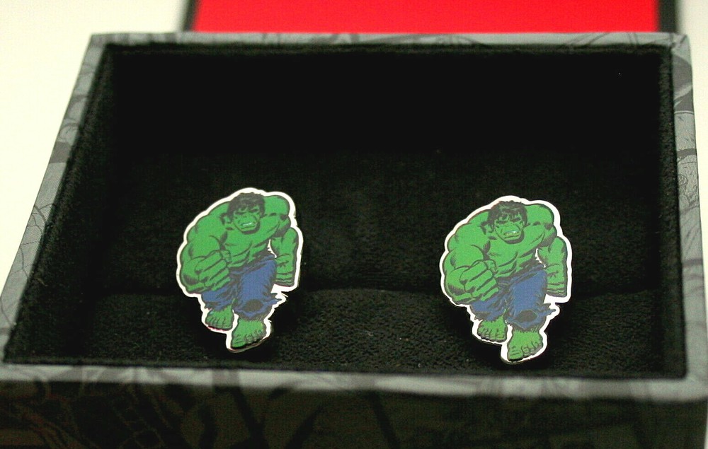 Marvel Comics Classic Incredible Hulk Running Cufflinks New Gift Box