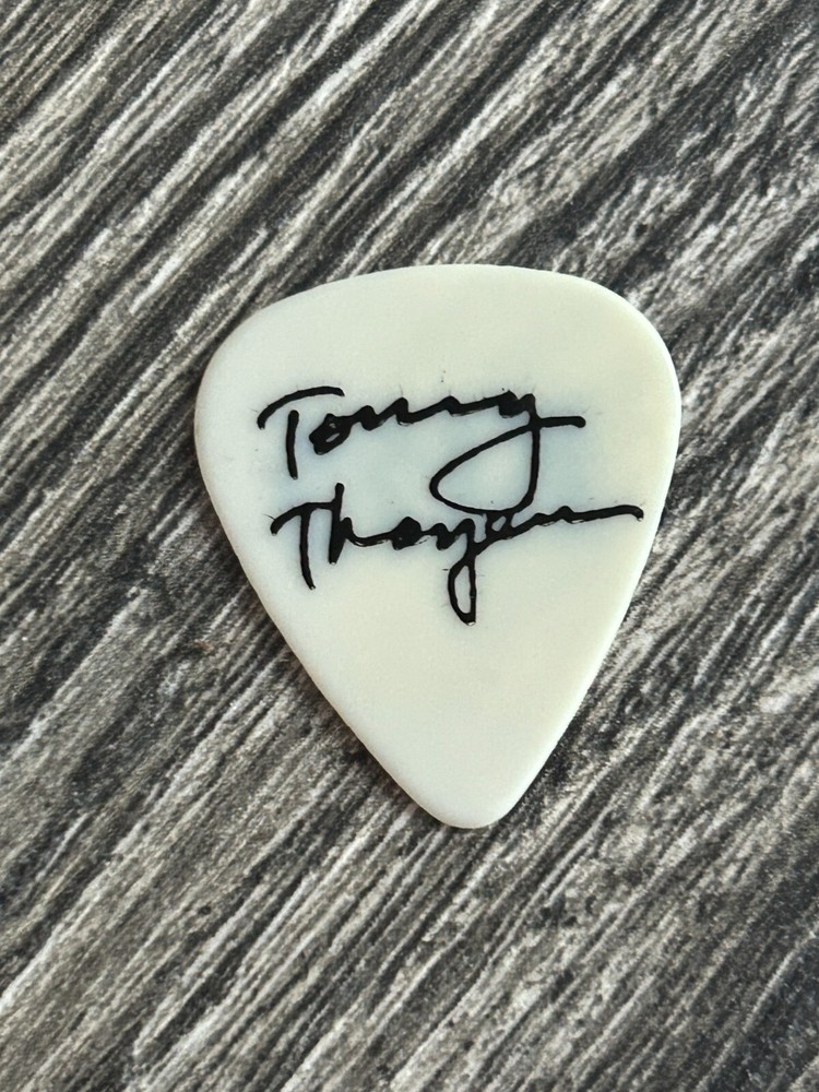 KISS Guitar Pick Rock The Nation Tour 2004 Tommy Thayer Semi Transparent White