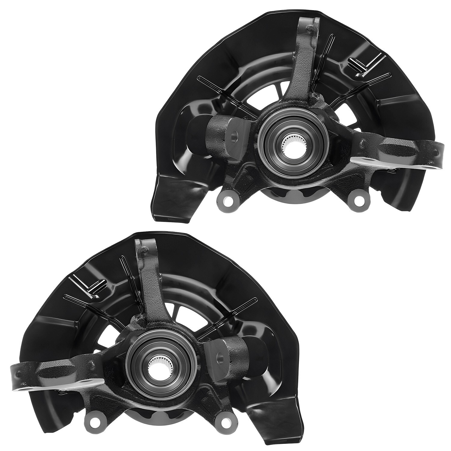 Pair Front Wheel Hub Bearings & Knuckles for Lexus RX330 RX350 RX400h Highlander