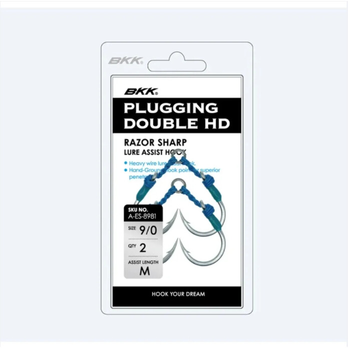 BKK Plugging Double HD Replacement Single FFishing Hooks