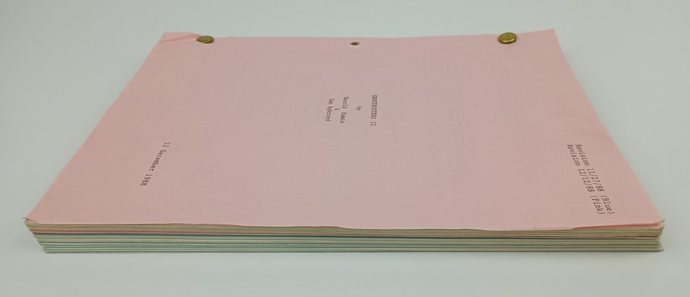 Ghostbusters II Script - 1988 Pink & Blue Revision