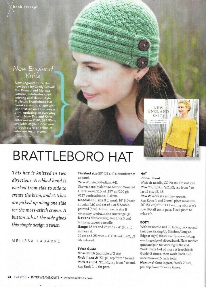 Interweave Knits Magazine Fall 2010 Heritage Techniques Easy Care Wools