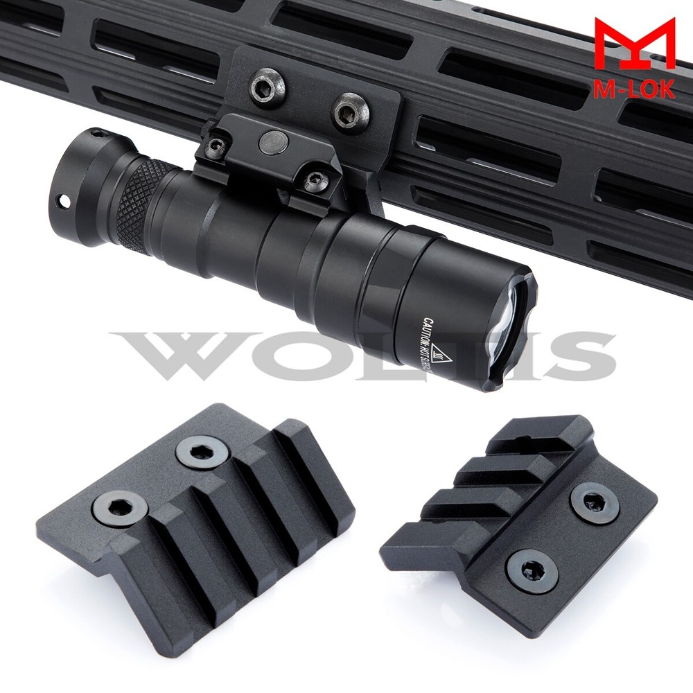 Tactical Flashlight with Offset Mount for Combo for M-Lok Keymod M300B M600B