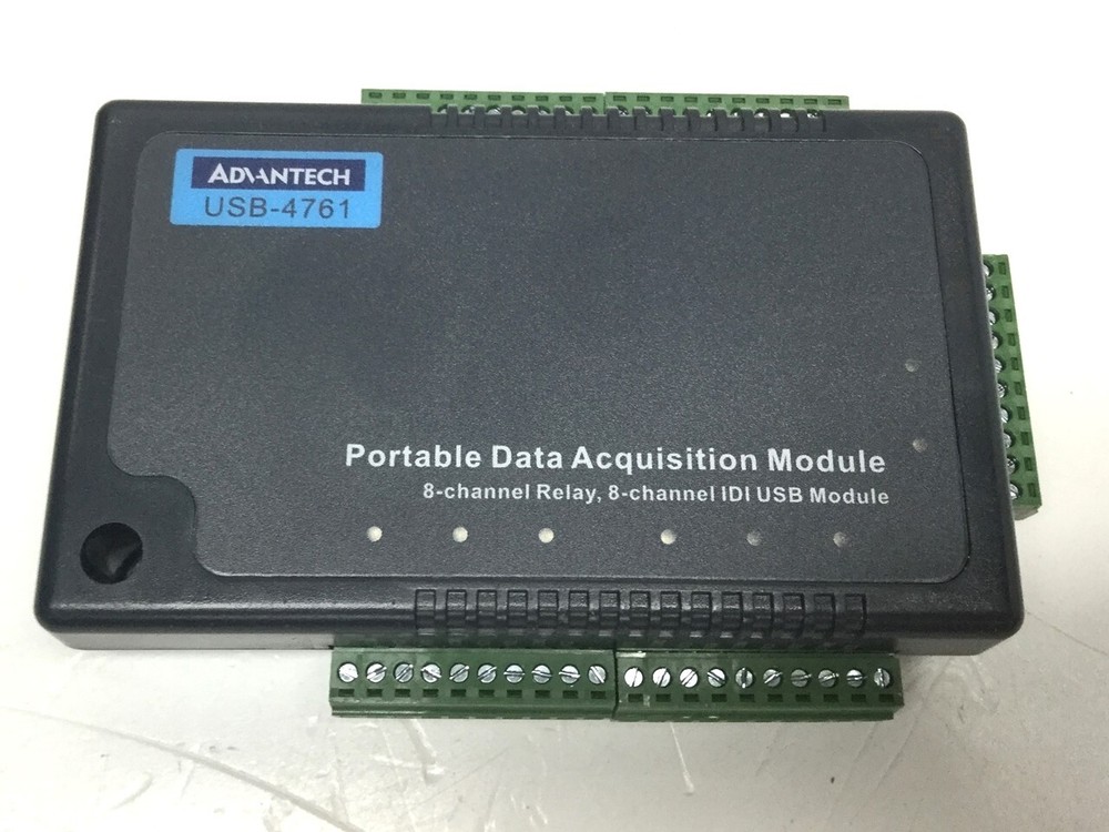 Advantech USB-4761 Data Acquisition Module Portable DAQ 8-Channel Relay, Digital