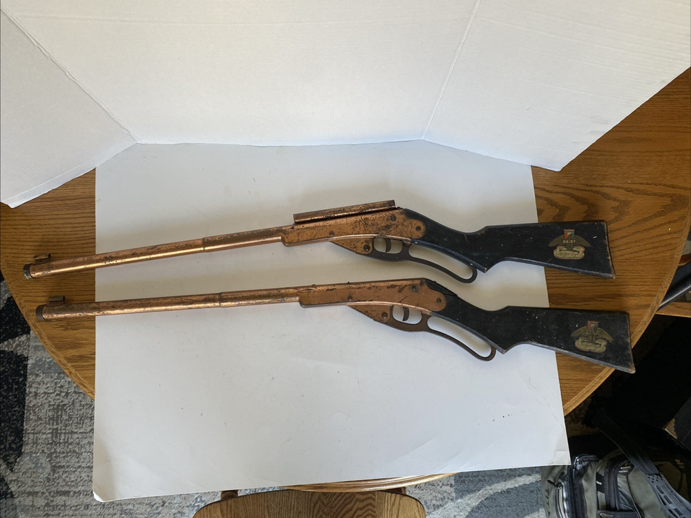Vintage Two Daisy Model 50 Golden Eagle BB guns  works