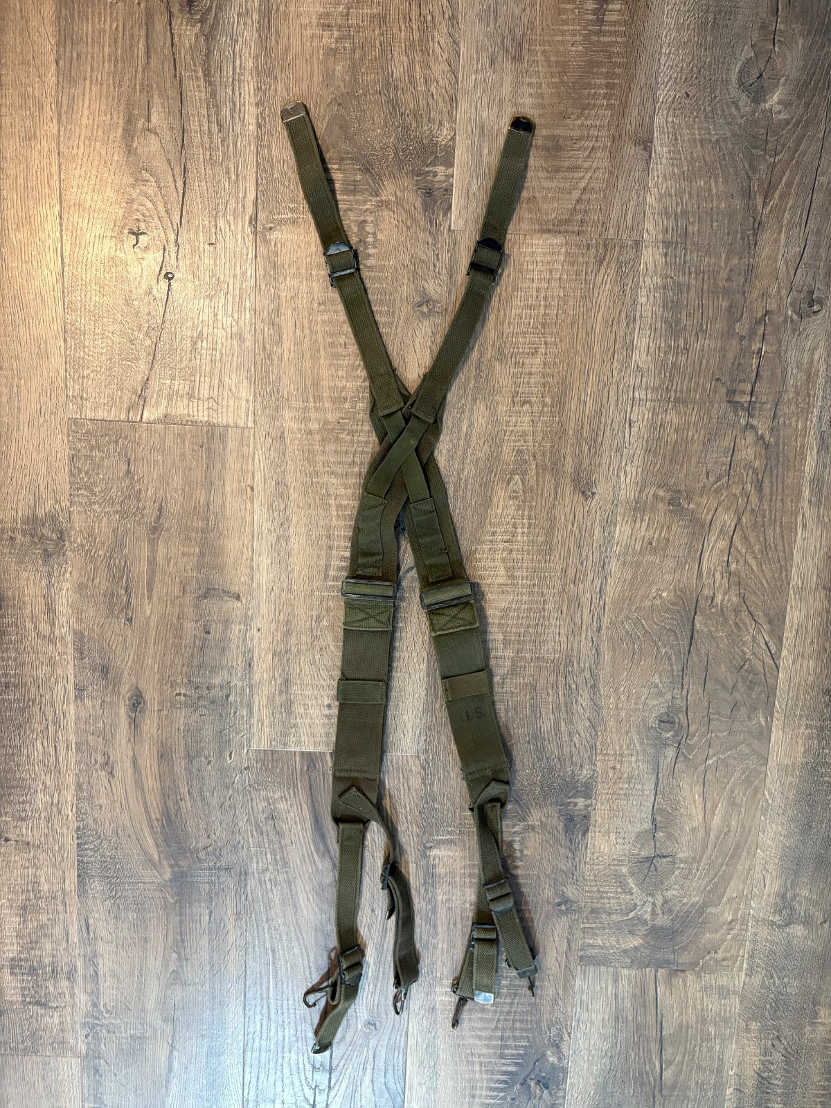 US Army M1945 Combat Field Pack Suspenders WWII