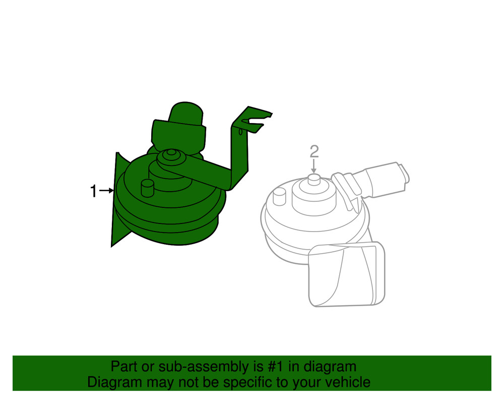 Genuine BMW Low Note Horn 61-33-5-A74-FB9