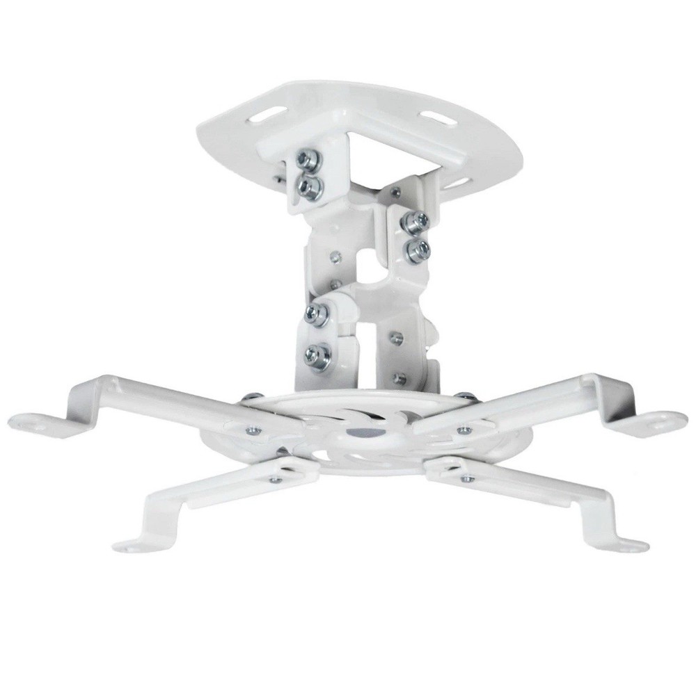 VIVO Universal Adjustable Ceiling Projector Mount for Regular and Mini White