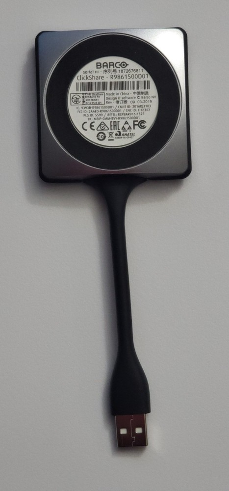 Barco ClickShare Button Switch Gray - R9861500D01