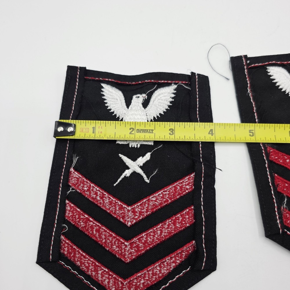 2 US Navy PO First Class E-6 Rate Cryptologic Technician Military Felt Patch
