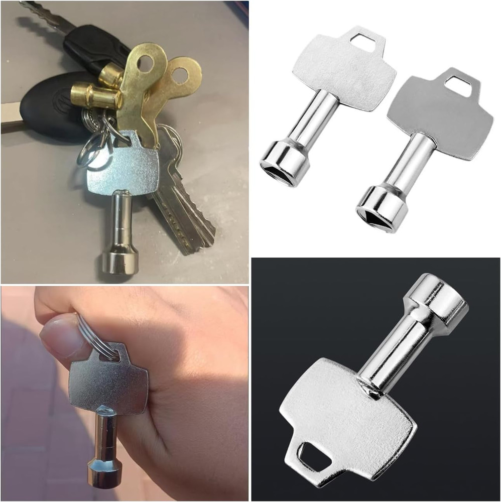 5 Pack Trash Can Key Utility Keys Triangular Socket Key Cabinet Key Triangle Sp