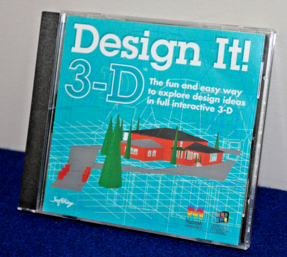 Softkey Design It 3-D (CD-ROM, Windows) Disc with User Insert Only - Take a L@@K
