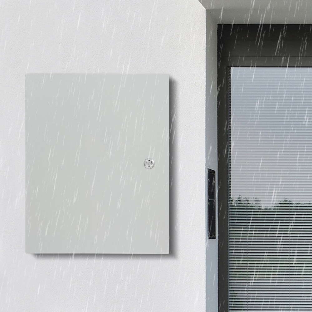Lockable Outdoor Electrical Box, Weatherproof with User-Friendly Design