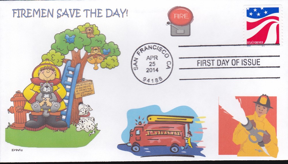 FIREMEN       FDC- DWc  CACHET