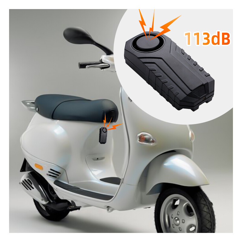 Pro-Wireless Security Vibration Motion Detector, 113 dB, Waterproof, Pocket Size