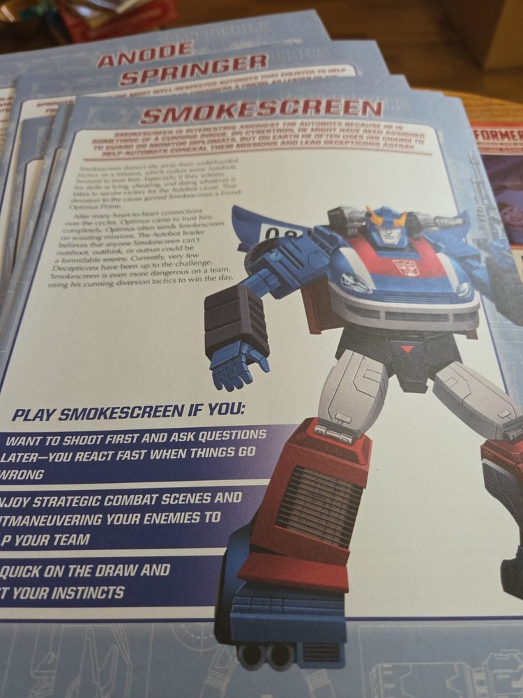 Transformers Roleplaying Game: Beginner Box Roll Out 2024 Hasbro. Open Box Only.