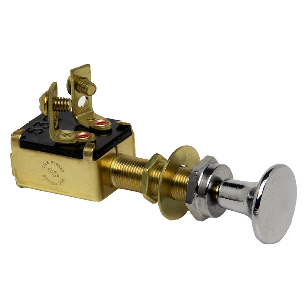 Cole Hersee M-628-BP Push Pull Switch SPST Off-On 2 Screw