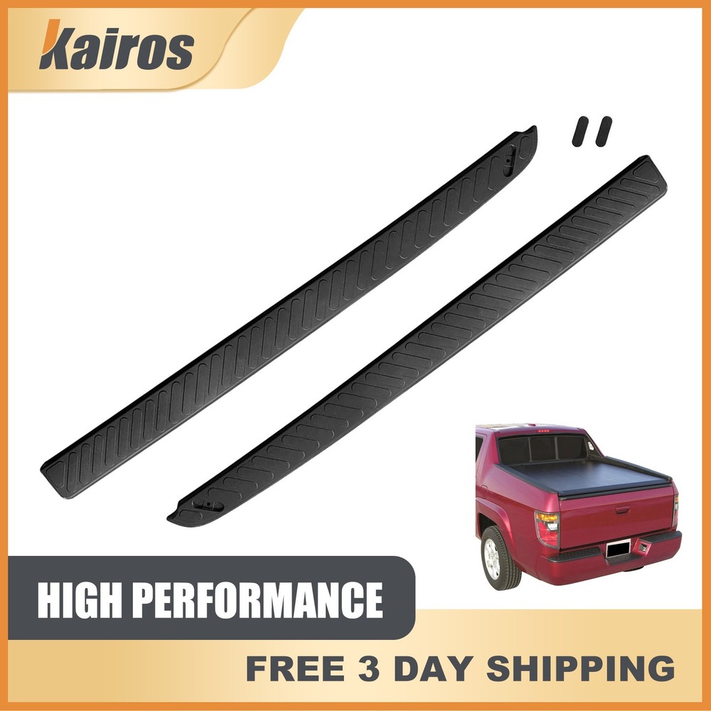 For 06-14 Honda Ridgeline Improved Bed Rail Cap Molding Set W/ Screw Cap Covers