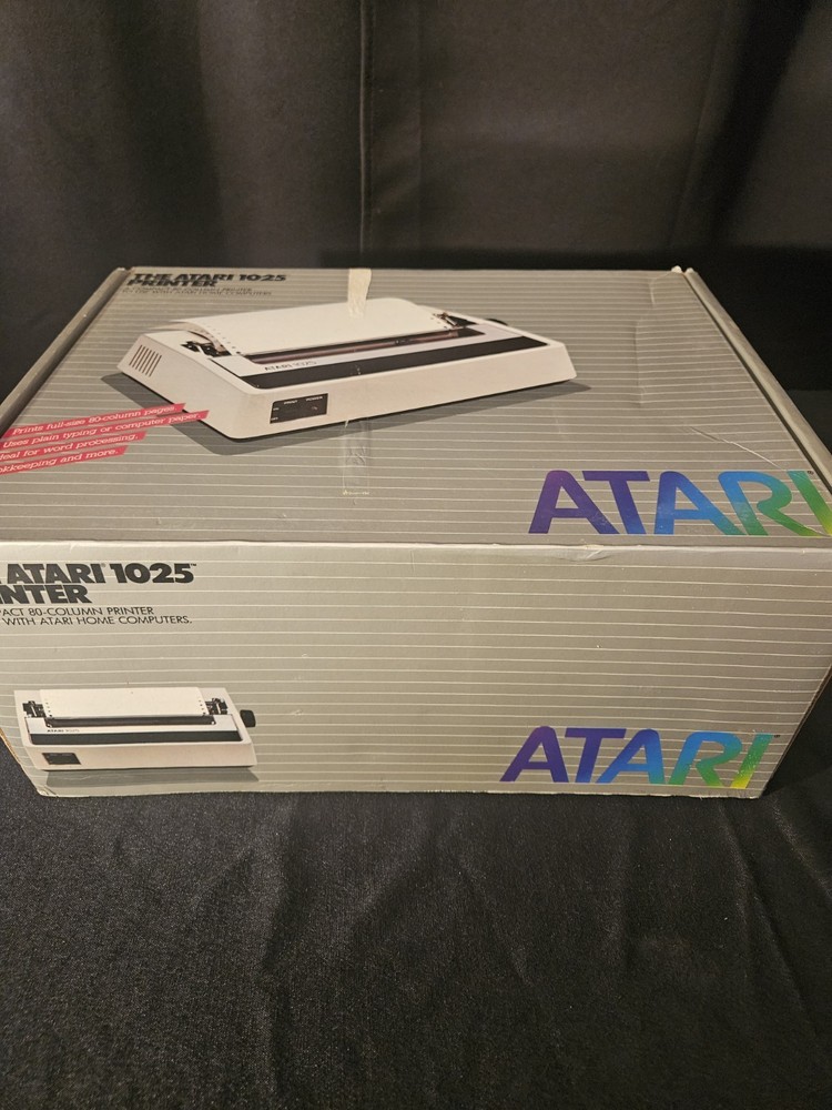 Atari 1025 Printer and Box - Tested Powers On READ
