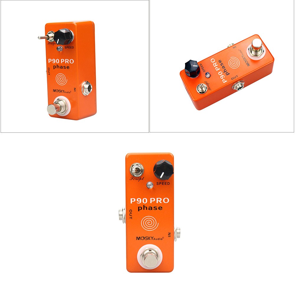 Mosky P90 PRO Phase Guitar Effect Pedal Deep SCRIPT Foot Switch Toggle Mini Size