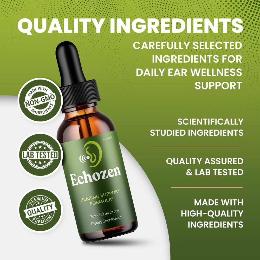 (5 Pack) Echozen – Echo Zen Liquid for Healthy Ear Drops Support Supplement