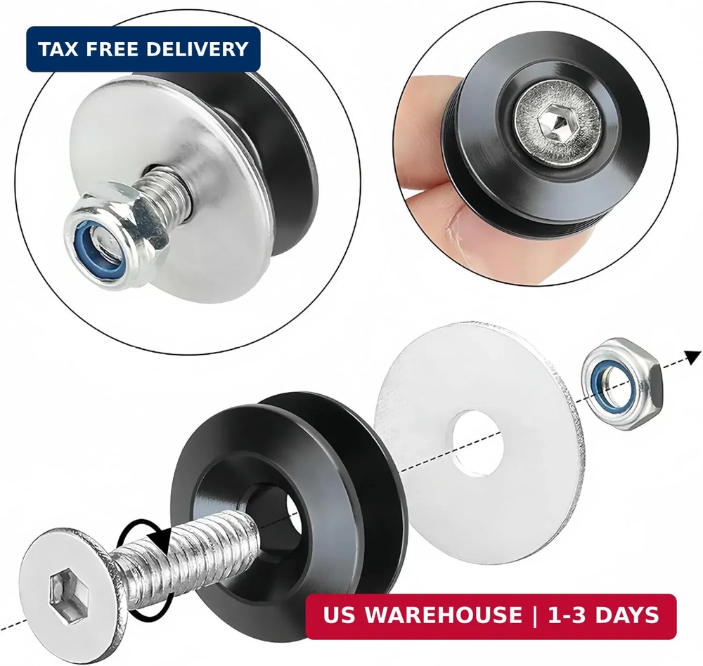 Bumper Quick Release Kit, Quick Release Trunk Front Rear Bumper，Fasteners Fender