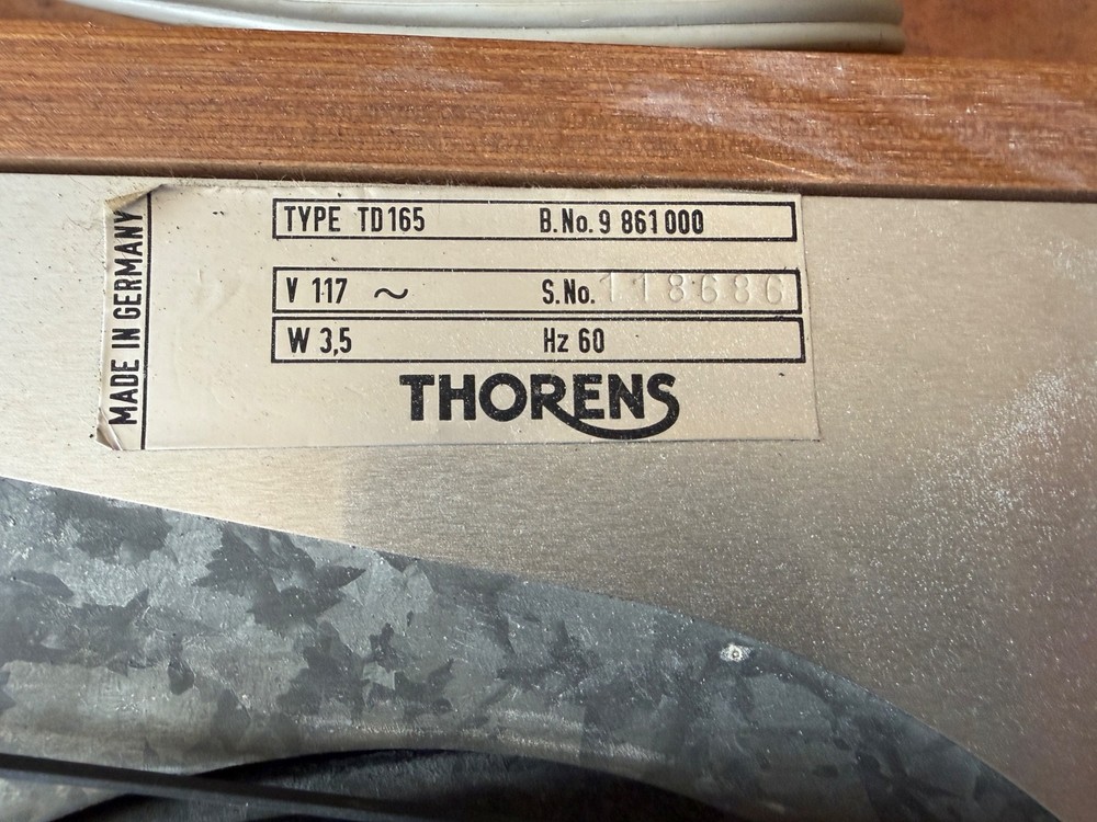 THORENS TD165 TURNTABLE