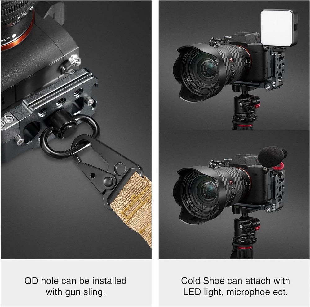 CAMOLO L Bracket Camera Mount Plate Foldable Arca For DSLR Horizontal Switching