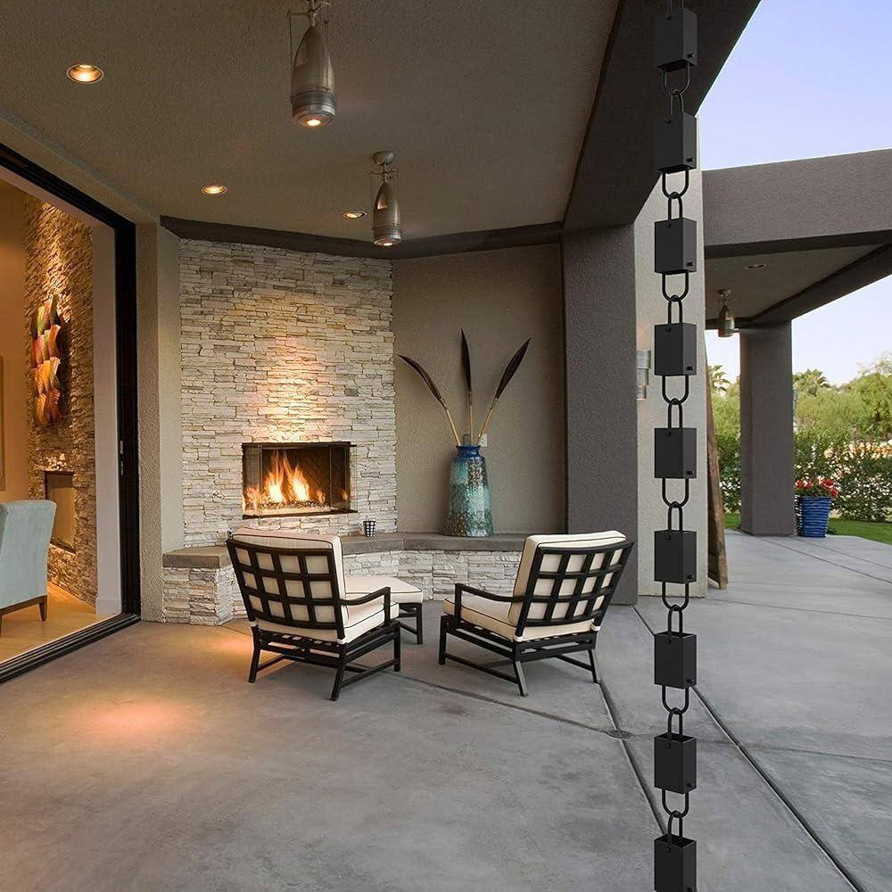 8.5 FT Square Link Rain Chain