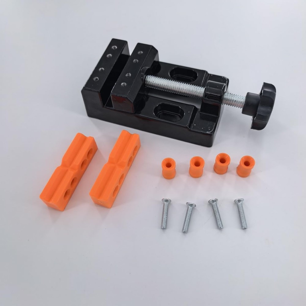 BUYSK Mini Bench Vice Clamp Flat Opening Parallel Table Multicolor