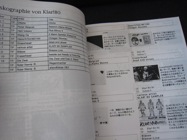 Neu Deutsche Welle Japan Discography Book Ata Tak Ink Pure Freude Kraut Rock