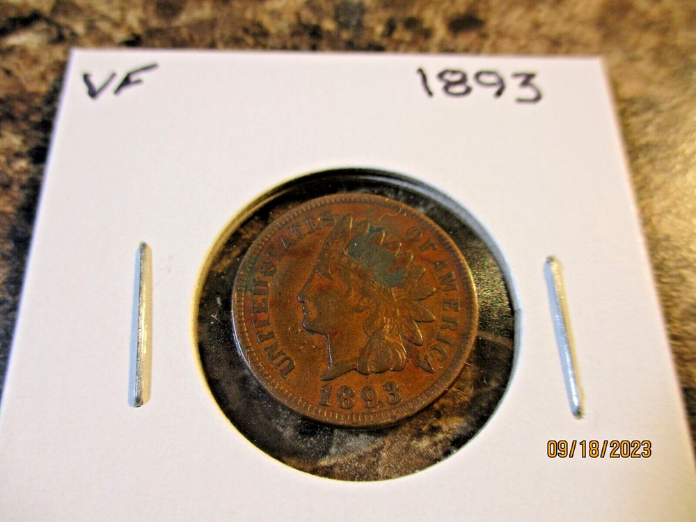 1893 INDIAN CENT GRADE VF   29
