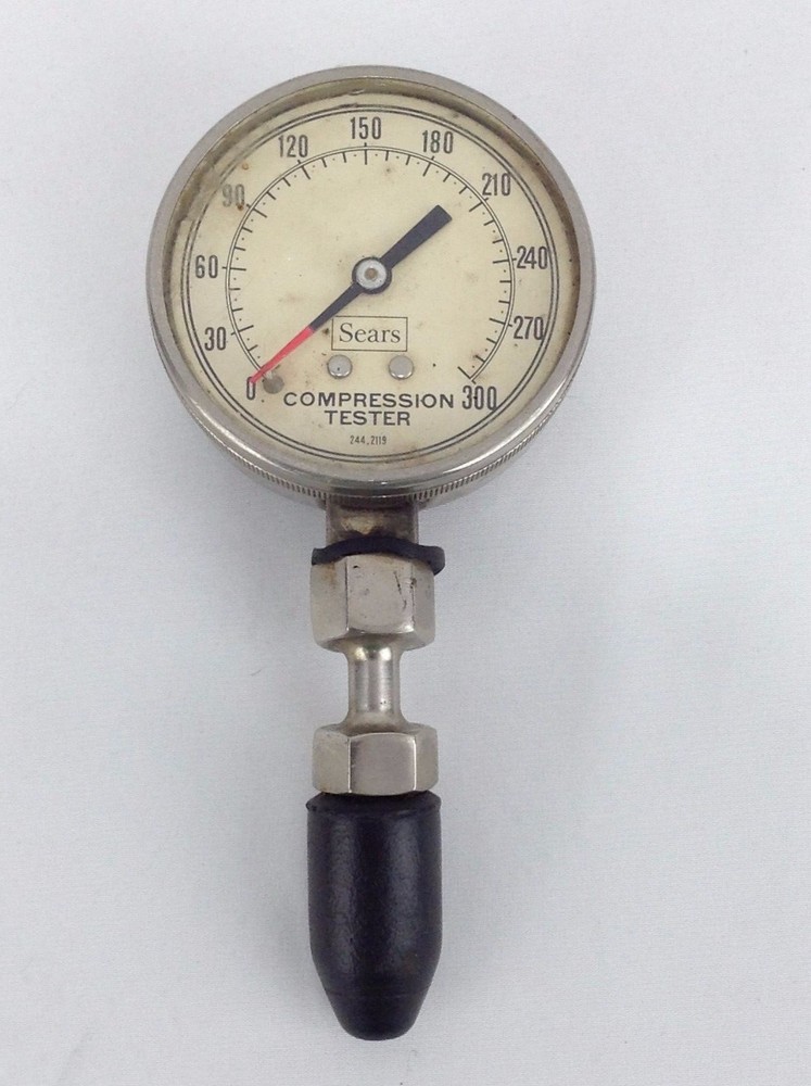 Vintage Sears Compression Tester Model 244.2119
