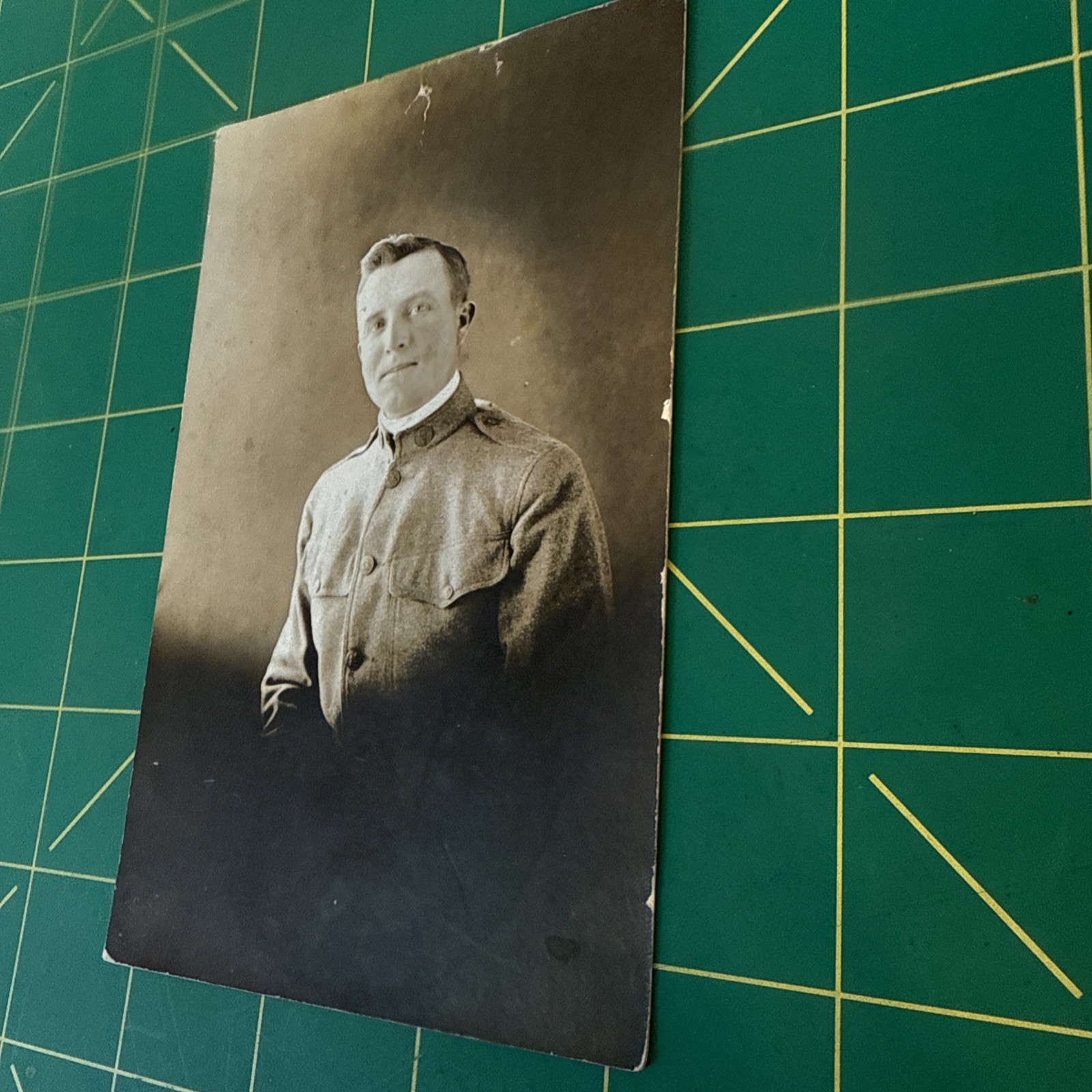 WW1 Photo Postcard Named RPPC