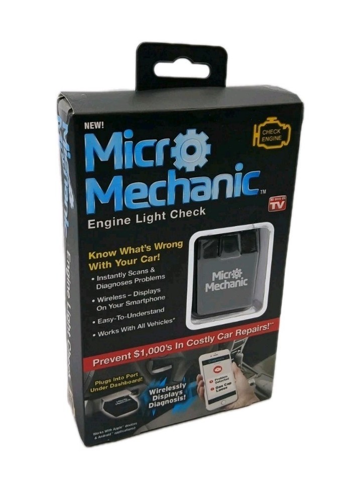 Micro Mechanic Car Fault Reader Diagnostic Tool Scanner Engine Light Check NEW!