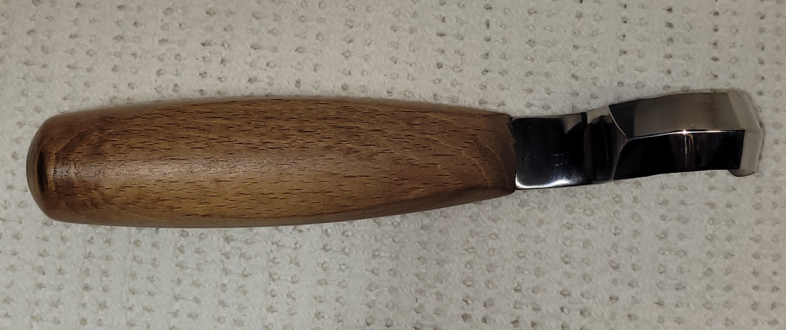 Narex spoon carving knife (model 822103) featuring a double-edged blade