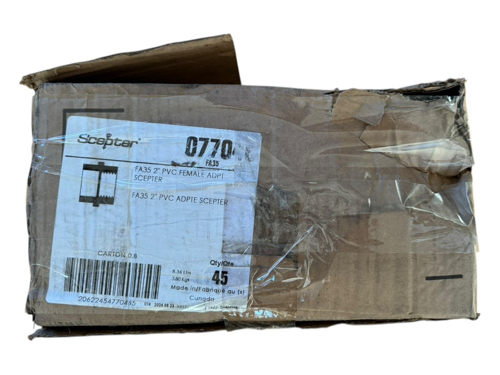 Ipex Scepter FA35 2” PVC Adapters - 45 Count - 07746