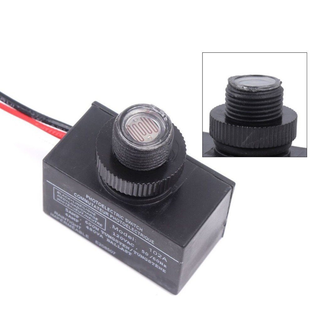 Light Control Switch Sensor 2pcs Automatic Controller 120VAC for Aisle Lighting