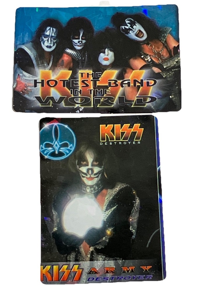 KISS Stickers Vintage 1990s PRISM - Ace Frehley, Gene Simmons Paul Stanley Peter