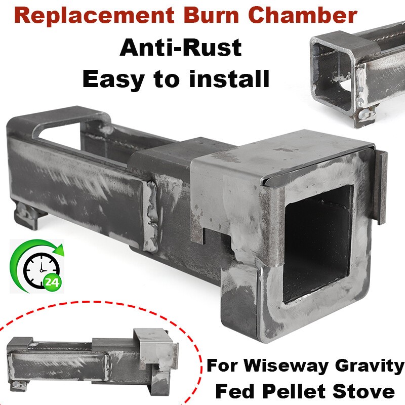 For Wiseway Pellet Stove Gravity Fed Replacement Burn Chamber Fire Box Anti-Rust