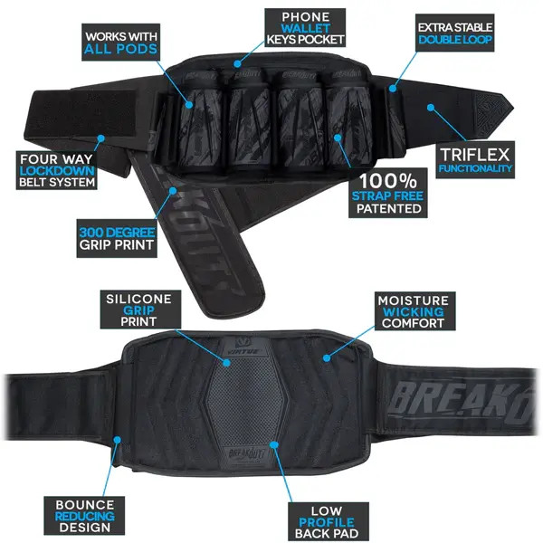 Virtue Breakout Strapless Pack 4+7 Graphic Black