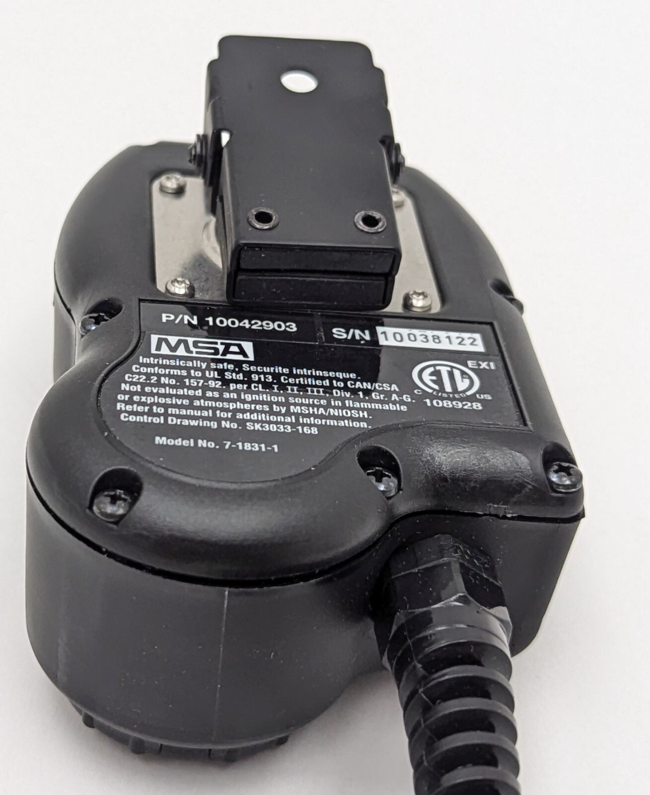 MSA 10042903 ClearCommand HCS Helmet Communication System Lapel Microphone - NIB