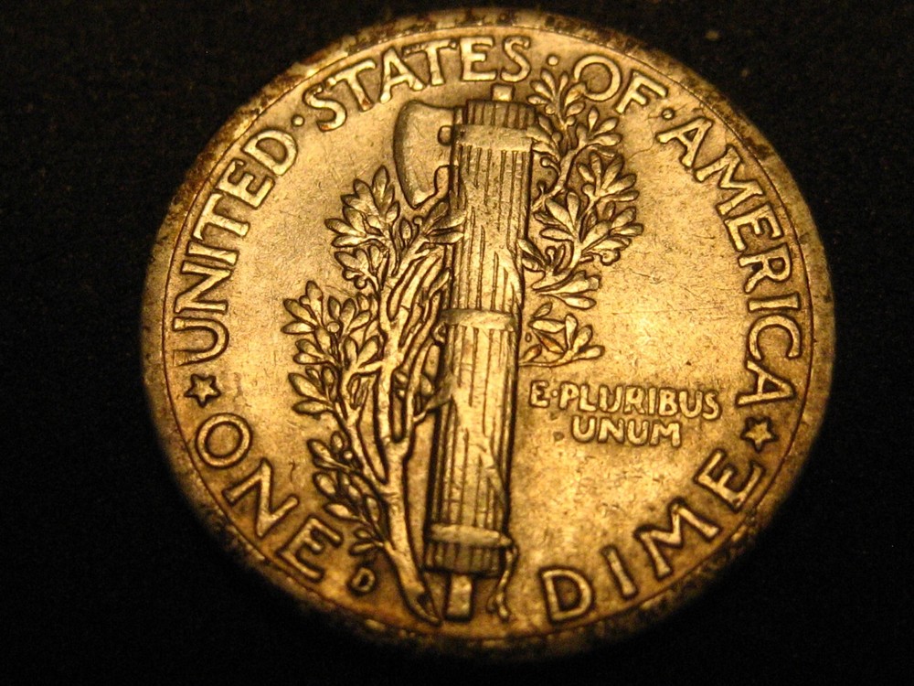 1940-D 90% Silver Mercury Head Dime #2