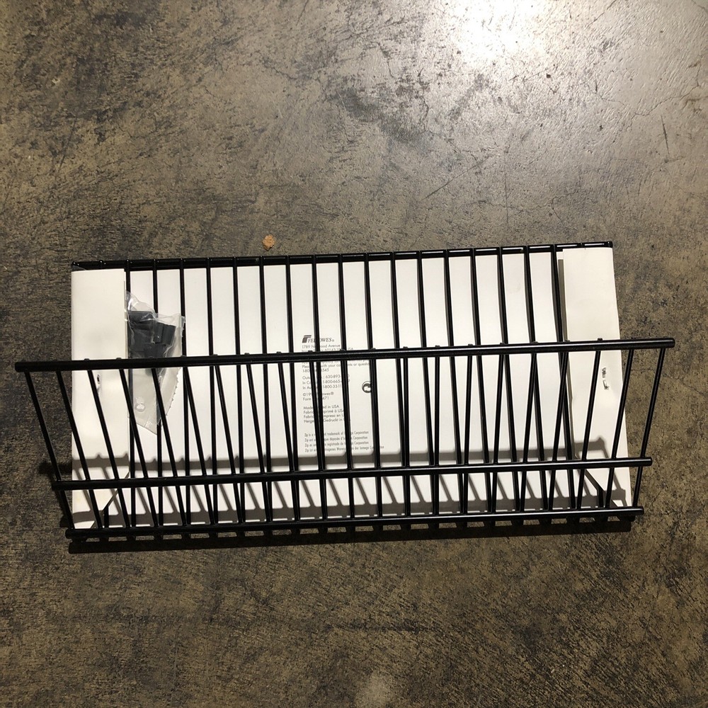 CD Wire Rack-20 Capacity Black Wire-horizontalstorage