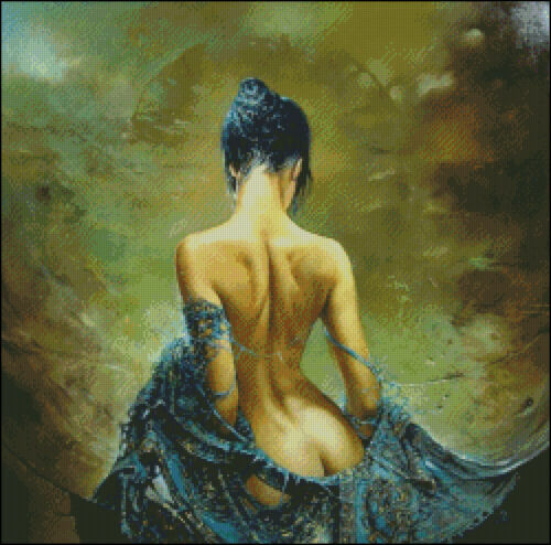 Chart Needlework DIY 14 ct Aida DMC - Counted Cross Stitch Patterns - The back