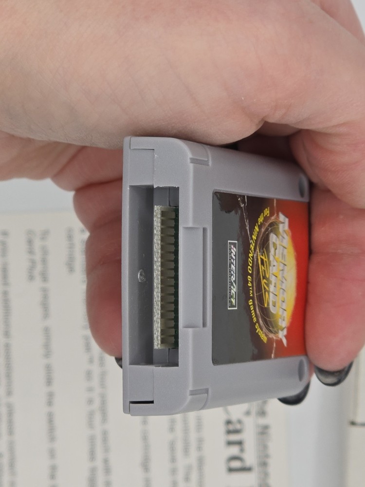 Nintendo 64 Memory Card Plus - InterAct Accessories 1996 *CCGHouse* VD