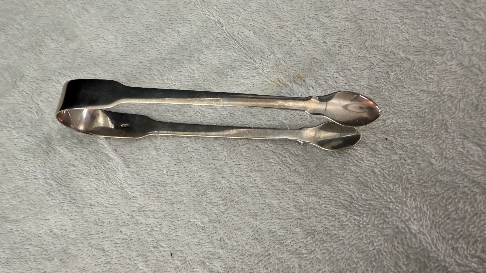 Georgian 1822 London Sterling Silver Sugar Tongs by William Bateman